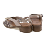 Sandale dama casual Anna Viotti piele naturala D42-6020 bej-4