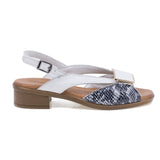 Sandale dama casual Anna Viotti piele naturala D42-6020 alb