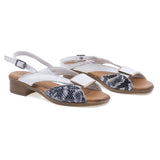 Sandale dama casual Anna Viotti piele naturala D42-6020 alb