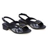 Sandale dama casual Anna Viotti piele naturala D42-6020 negru