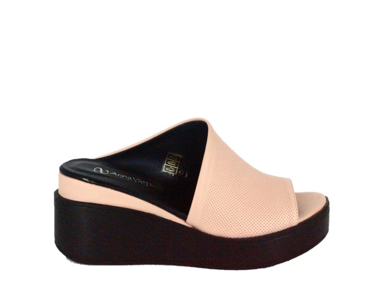 Saboti dama ANNA VIOTTI Roz Pal din piele naturala