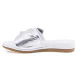 Papuci dama casual Anna Viotti piele naturala D45-2479 alb