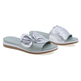 Papuci dama casual Anna Viotti piele naturala D45-2479 verde