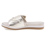 Papuci dama casual Anna Viotti piele naturala D45-2479 bej