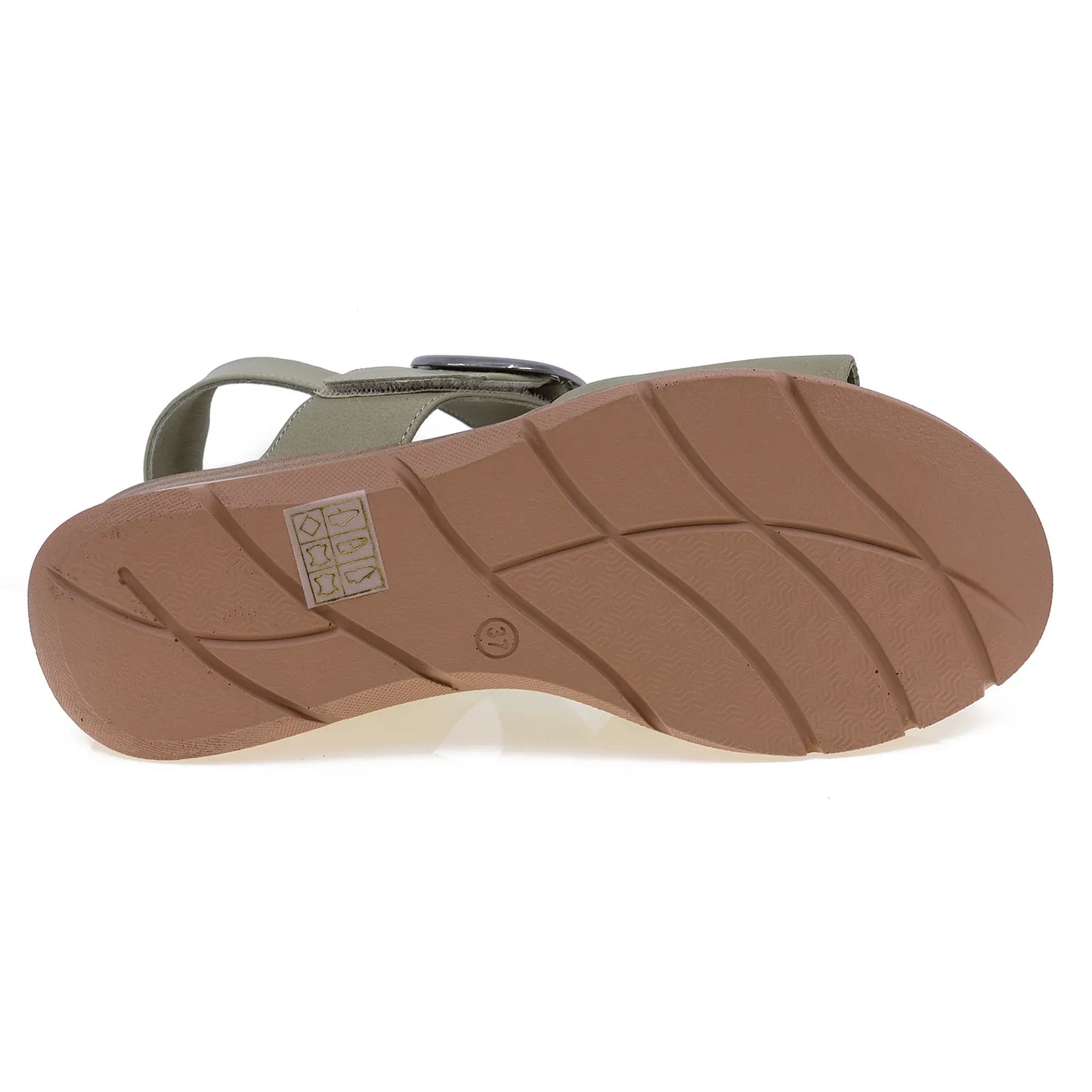 Sandale dama casual Anna Viotti piele naturala D45-2563 verde