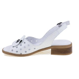 Sandale dama casual Anna Viotti piele naturala D50-1671 alb