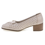 Pantofi dama casual Anna Viotti piele naturala D50-5654 bej