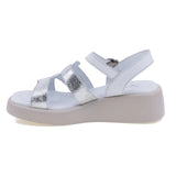 Sandale dama casual Anna Viotti piele naturala D54-1603-213 alb