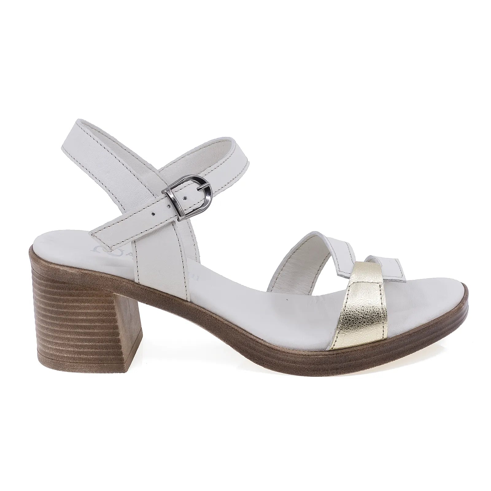 Sandale dama casual Anna Viotti piele naturala D54-1650-78 bej