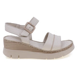 Sandale dama casual Anna Viotti piele naturala D56-1123 bej