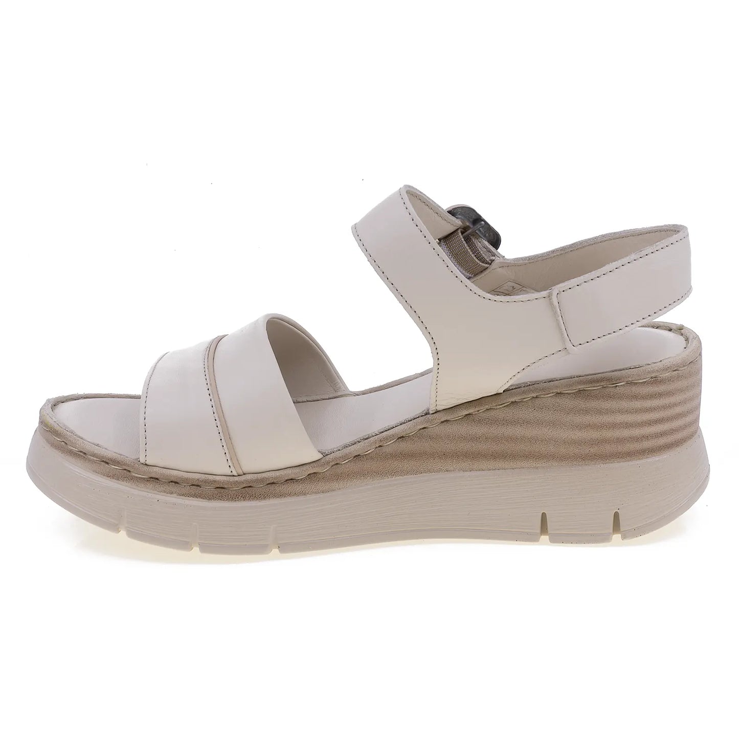 Sandale dama casual Anna Viotti piele naturala D56-1123 bej
