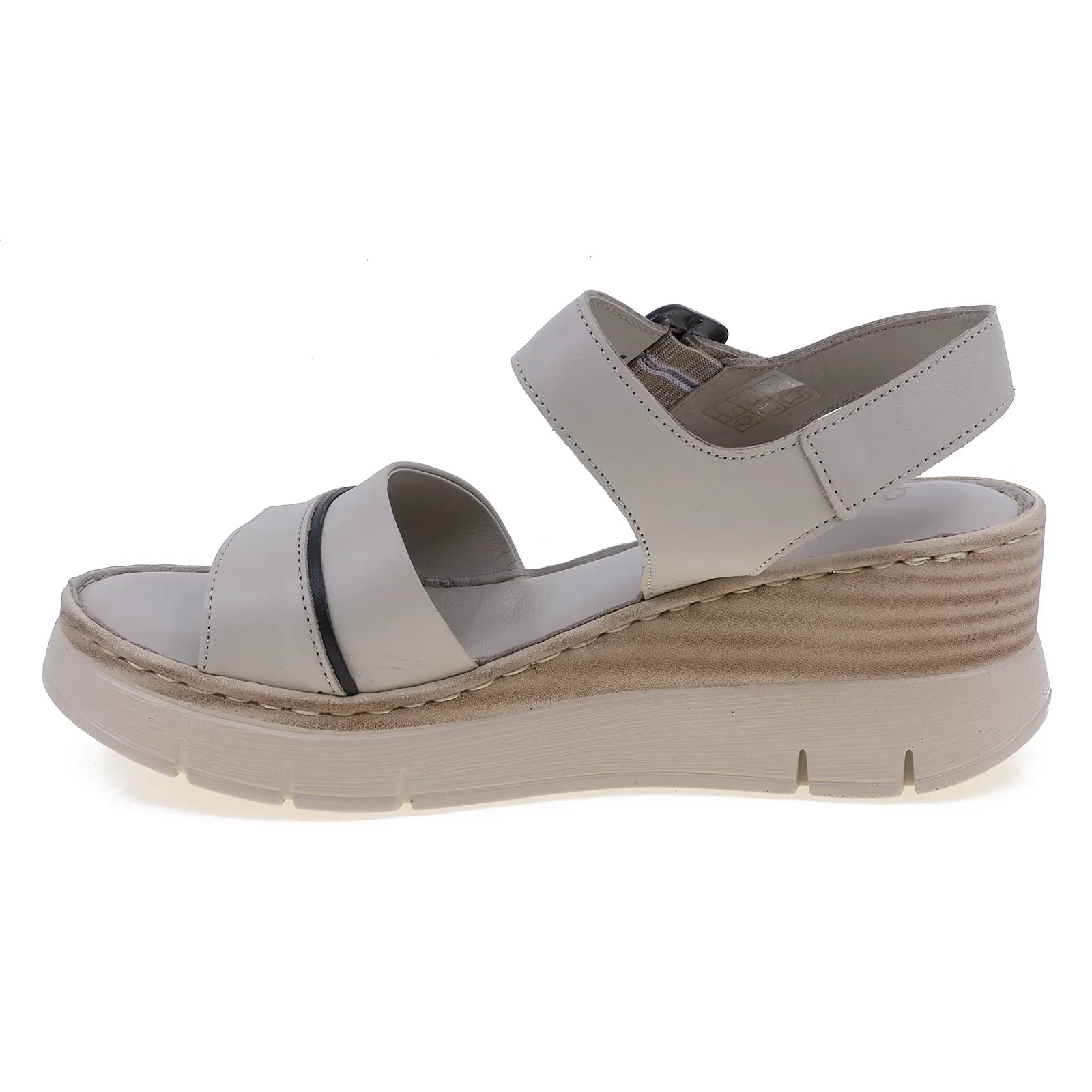 Sandale dama casual Anna Viotti piele naturala D56-1123 gri