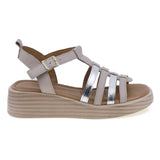 Sandale dama casual Anna Viotti piele naturala D57-303 gri