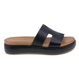 Papuci dama casual Anna Viotti piele naturala D58-2713 negru