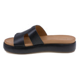 Papuci dama casual Anna Viotti piele naturala D58-2713 negru-2