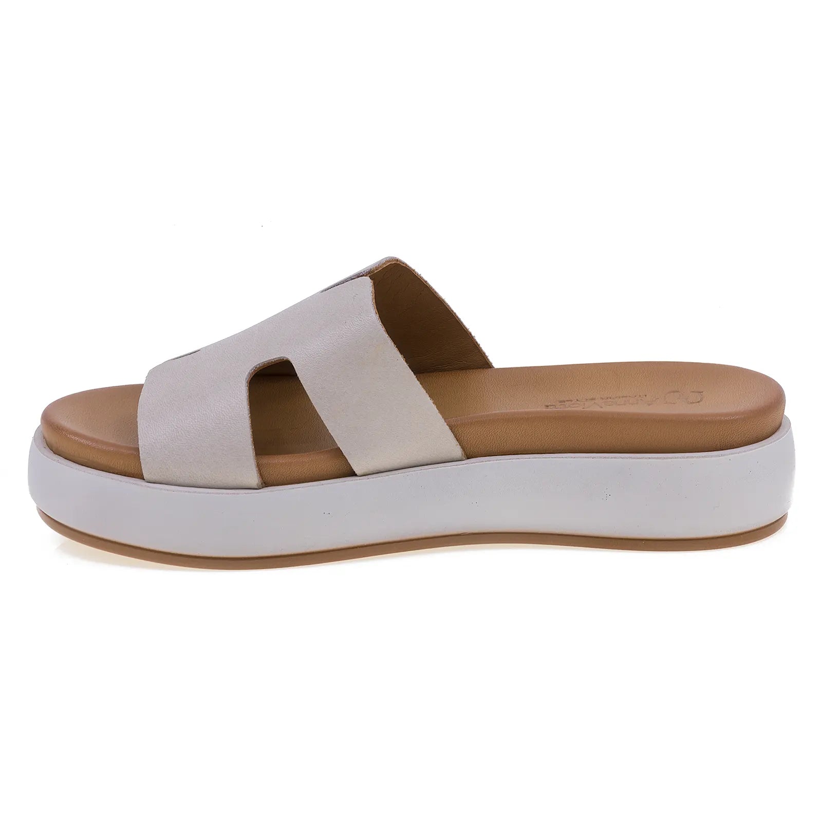 Papuci dama casual Anna Viotti piele naturala D58-2713 gri