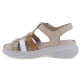 Sandale dama casual Anna Viotti piele naturala D60-336BEJ bej