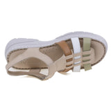 Sandale dama casual Anna Viotti piele naturala D60-336BEJ bej