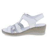 Sandale dama casual Anna Viotti piele naturala D60-344 alb