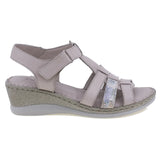 Sandale dama casual Anna Viotti piele naturala D60-344 gri