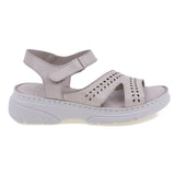 Sandale dama casual Anna Viotti piele naturala D60-376 gri
