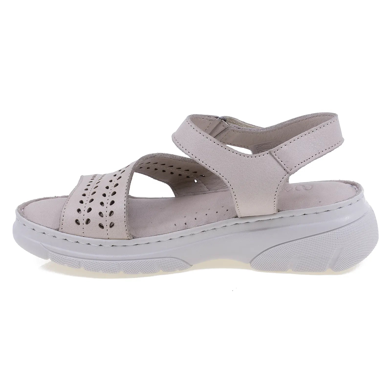 Sandale dama casual Anna Viotti piele naturala D60-376 gri