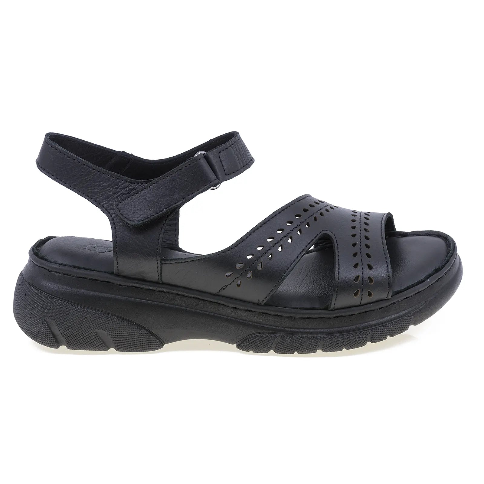 Sandale dama casual Anna Viotti piele naturala D60-376 negru