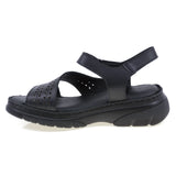 Sandale dama casual Anna Viotti piele naturala D60-376 negru