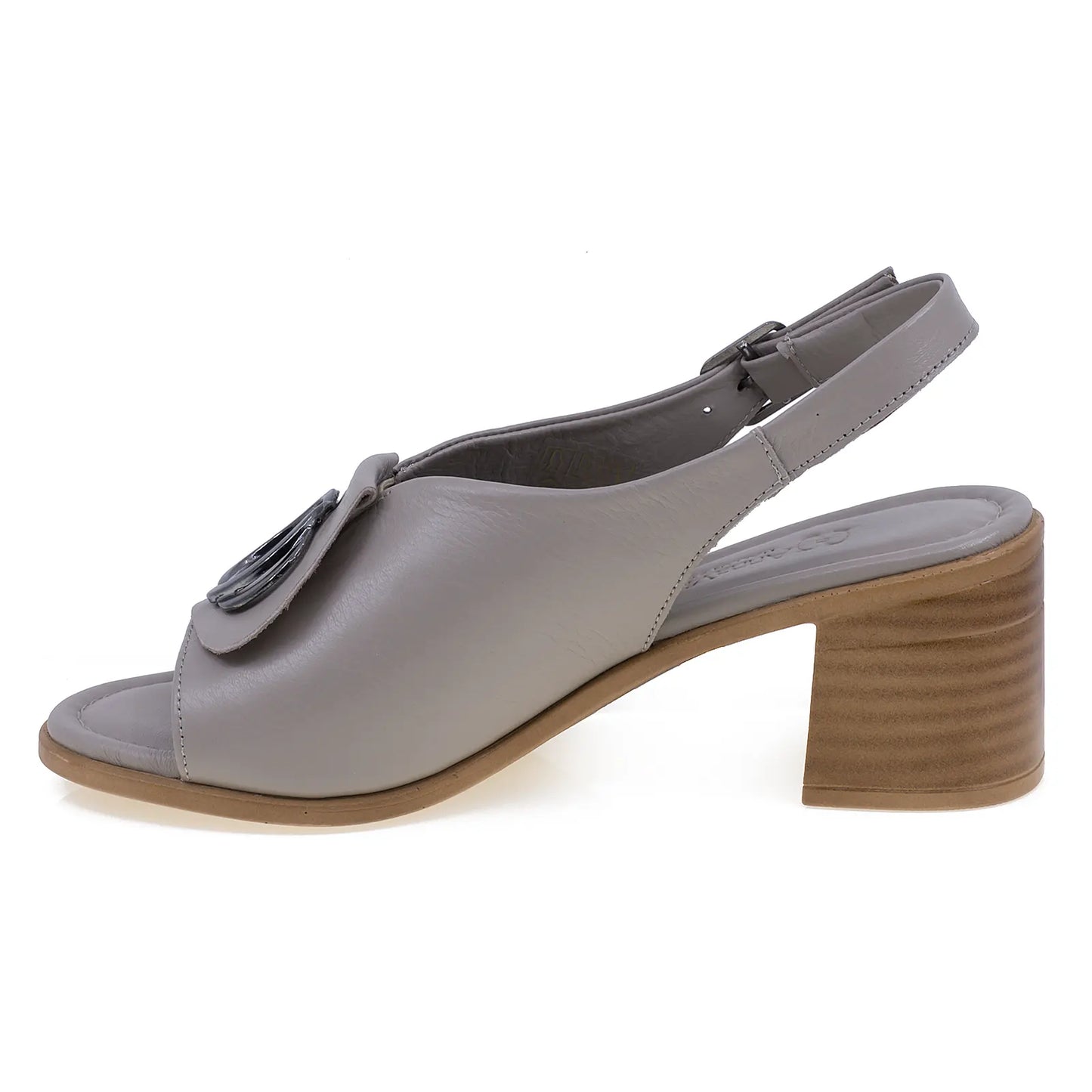 Sandale dama casual Anna Viotti piele naturala D73-647 gri