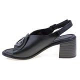 Sandale dama casual Anna Viotti piele naturala D73-647 negru