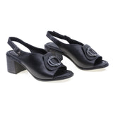 Sandale dama casual Anna Viotti piele naturala D73-647 negru
