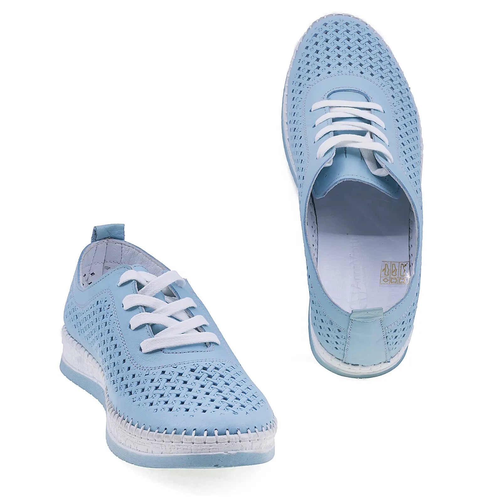 Pantofi dama casual Anna Viotti piele naturala D74-405 albastru-4