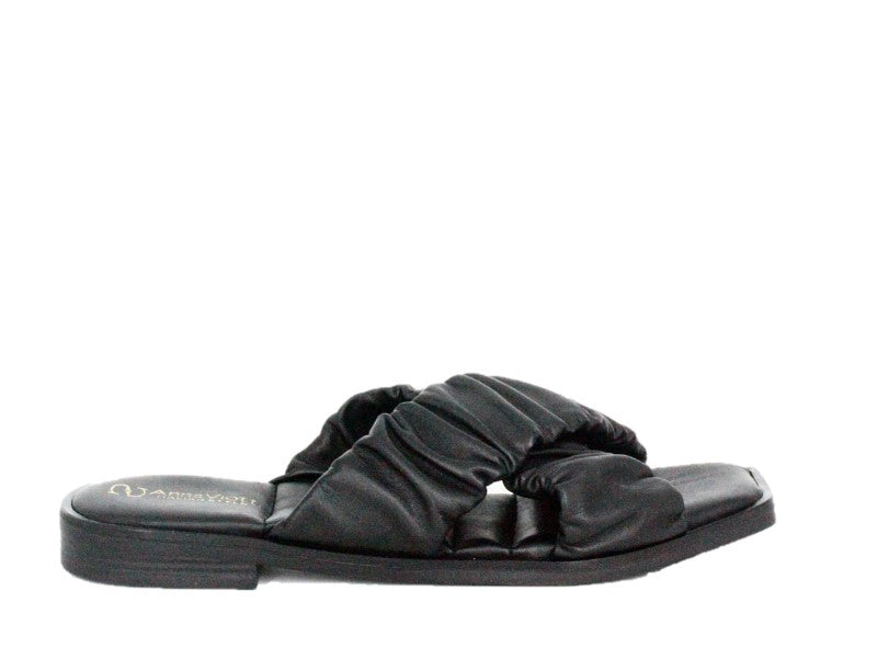 Saboti dama ANNA VIOTTI Negru din piele naturala D7