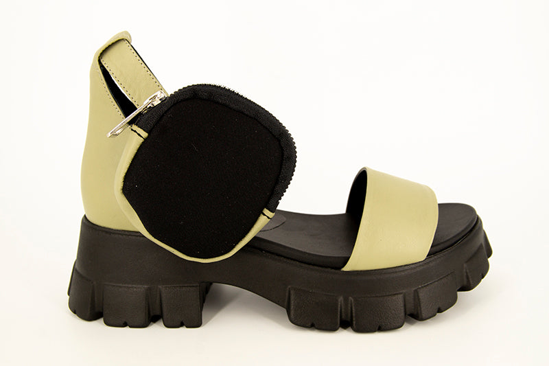 SANDALE ANNA VIOTTI DIN PIELA NATURALA