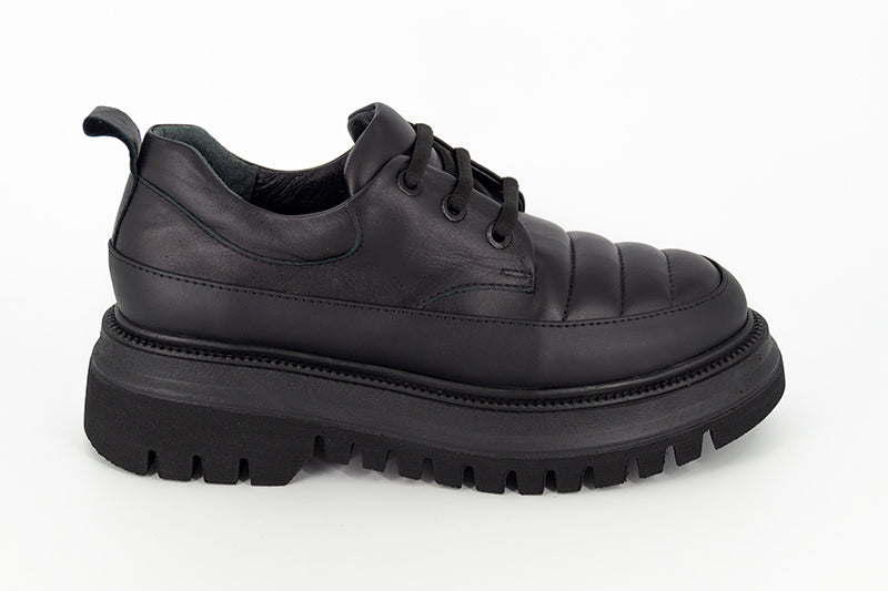 PANTOFI DAMA ANNA VIOTTI DIN PIELE NATURALA NEGRU - D30-12