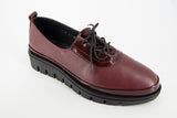 Pantofi  dama ANNA VIOTTI Bordo din piele naturala D3018