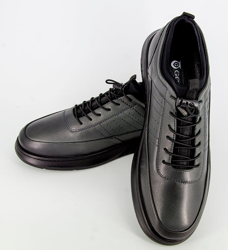 Pantofi GORETTI Gri din piele naturala B17-550