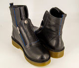 Ghete dama ANNA VIOTTI Negre din piele naturala D1000