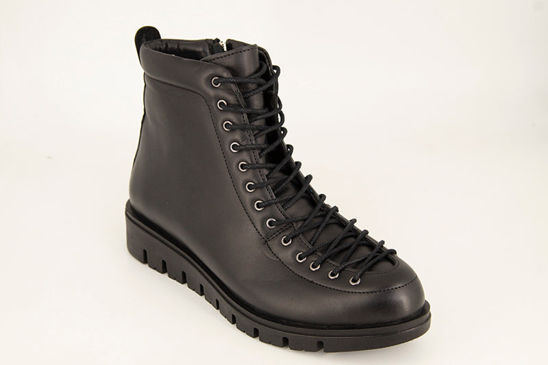 Ghete dama ANNA VIOTTI Negre din piele naturala D1451