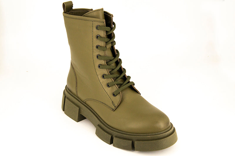 Ghete dama ANNA VIOTTI Verde din piele naturala D2827