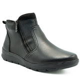 Ghete dama Rieker din piele naturala D 0060 NEGRU 