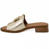 Slapi dama Anna Viotti Din piele naturala D 57-016 auriu