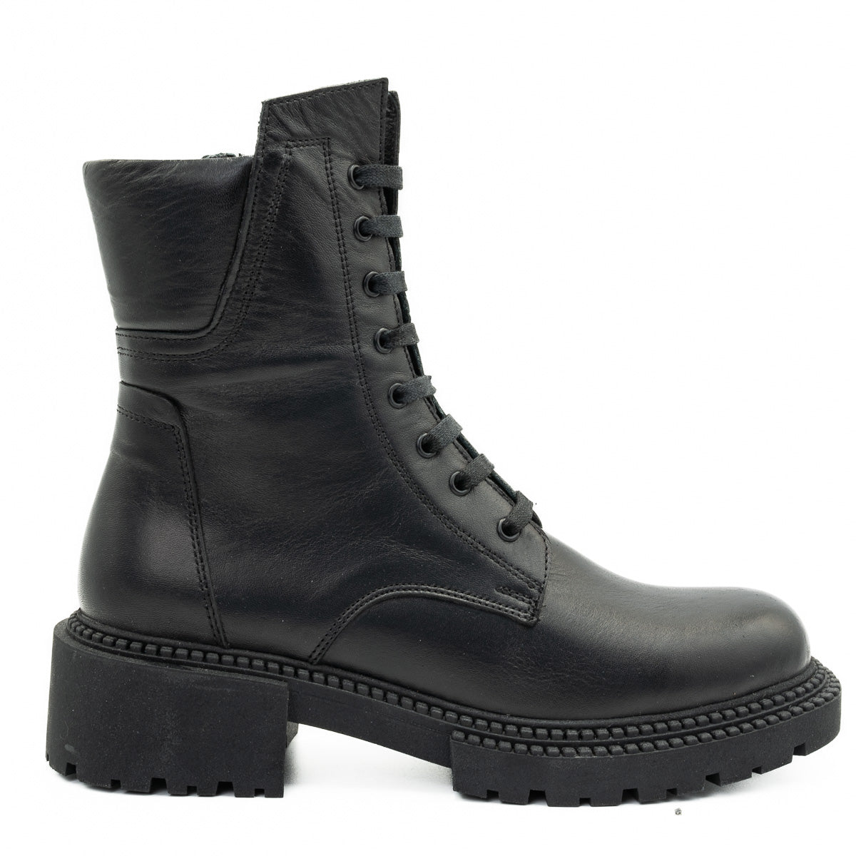 GHETE DAMA ANNA VIOTTI DIN PIELE NATURALA  D 0540 NEGRU 