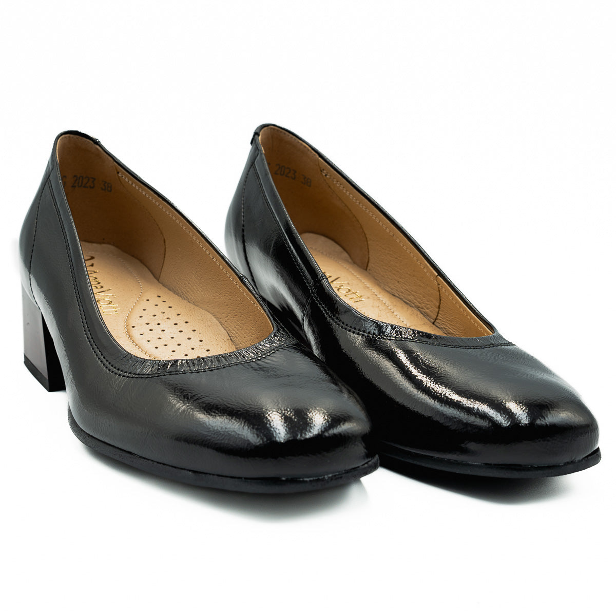 Pantofi dama Anna Viotti din piele naturala D 1017 LAC NEGRU 