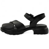 Sandale dama din piele naturala Anna Viotti D 1090 negru