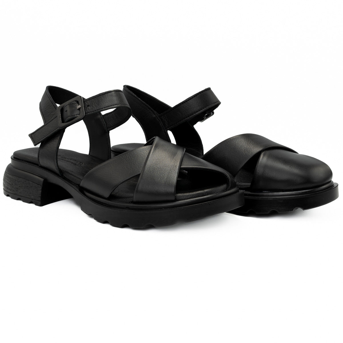 Sandale dama din piele naturala Anna Viotti D 1090 negru