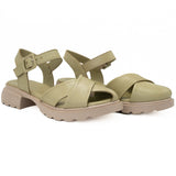 Sandale dama din piele naturala Anna Viotti D 1090 verde