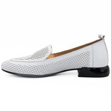 Pantofi dama Anna Viotti din pile naturala D 109 ALB