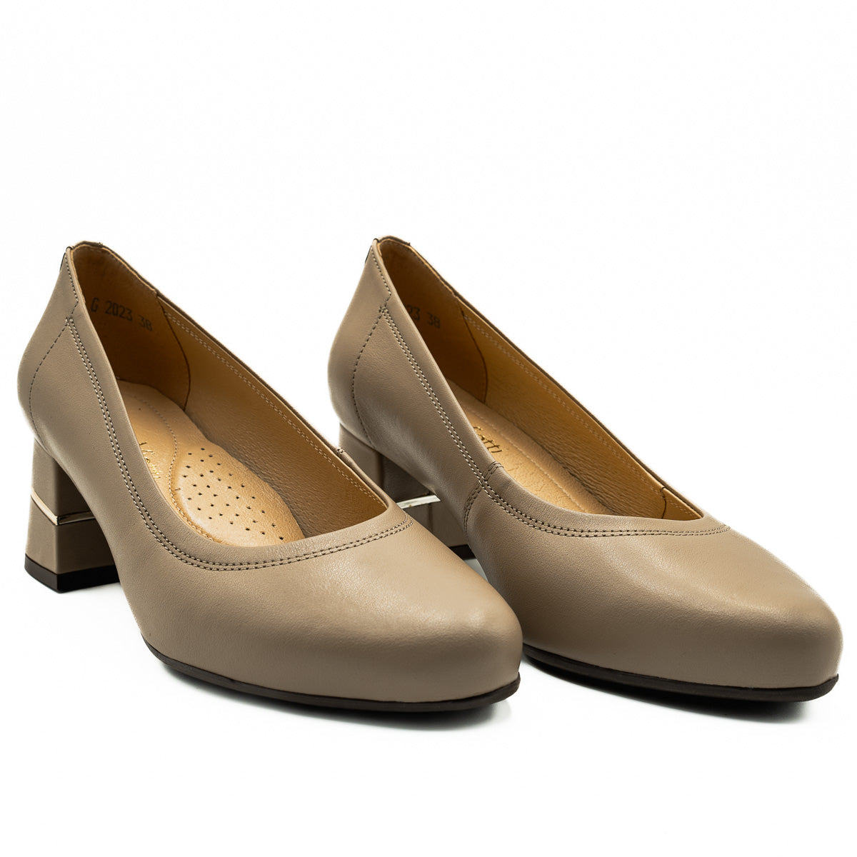 Pantofi dama Anna Viotti din piele naturala D 1129 bej 