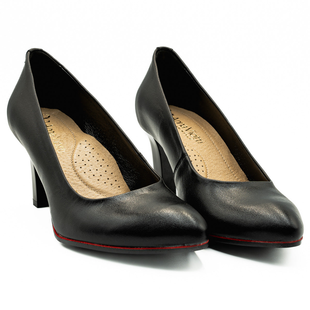 Pantofi dama Anna Viotti din piele naturala D 1165 NEGRU 